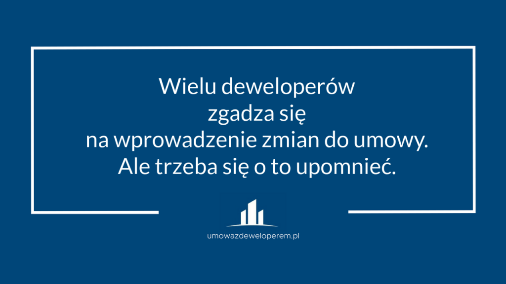 jak negocjować umowę deweloperską